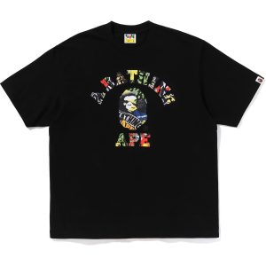 MULTI LOGO COLLEGE RELAXED FIT TEE MENS